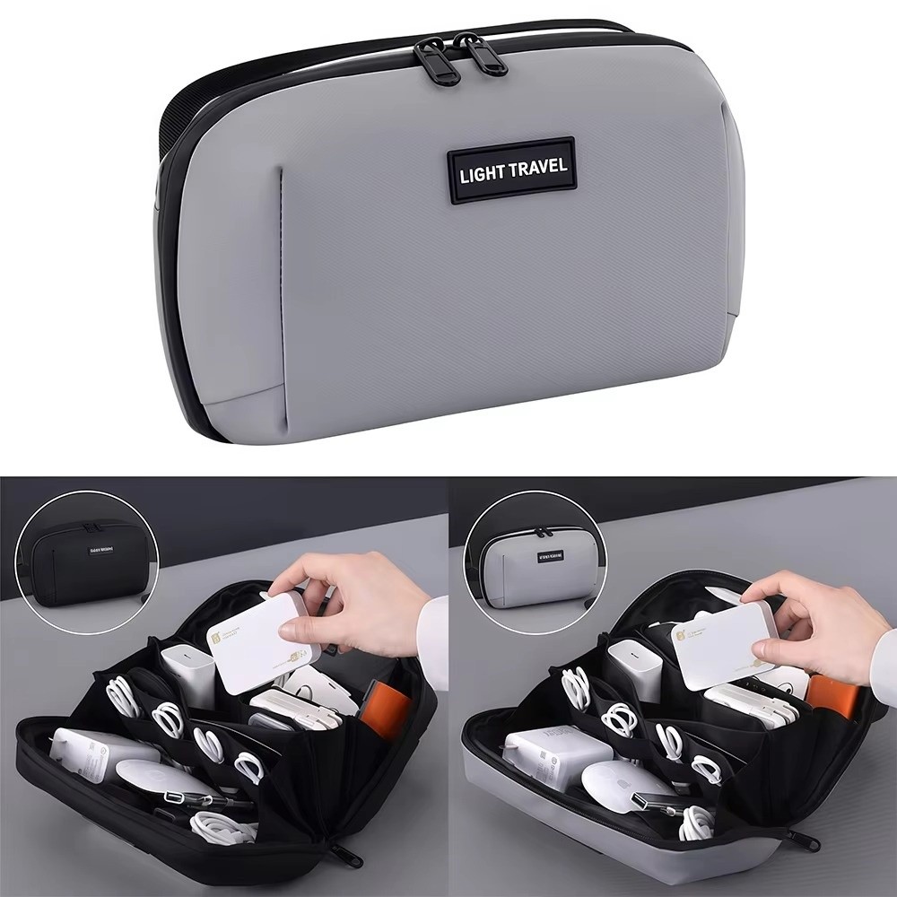 Tech Accessories Organizer Pouch - حقيبة تخزين كابلات البيانات المحمولة، مقاومة