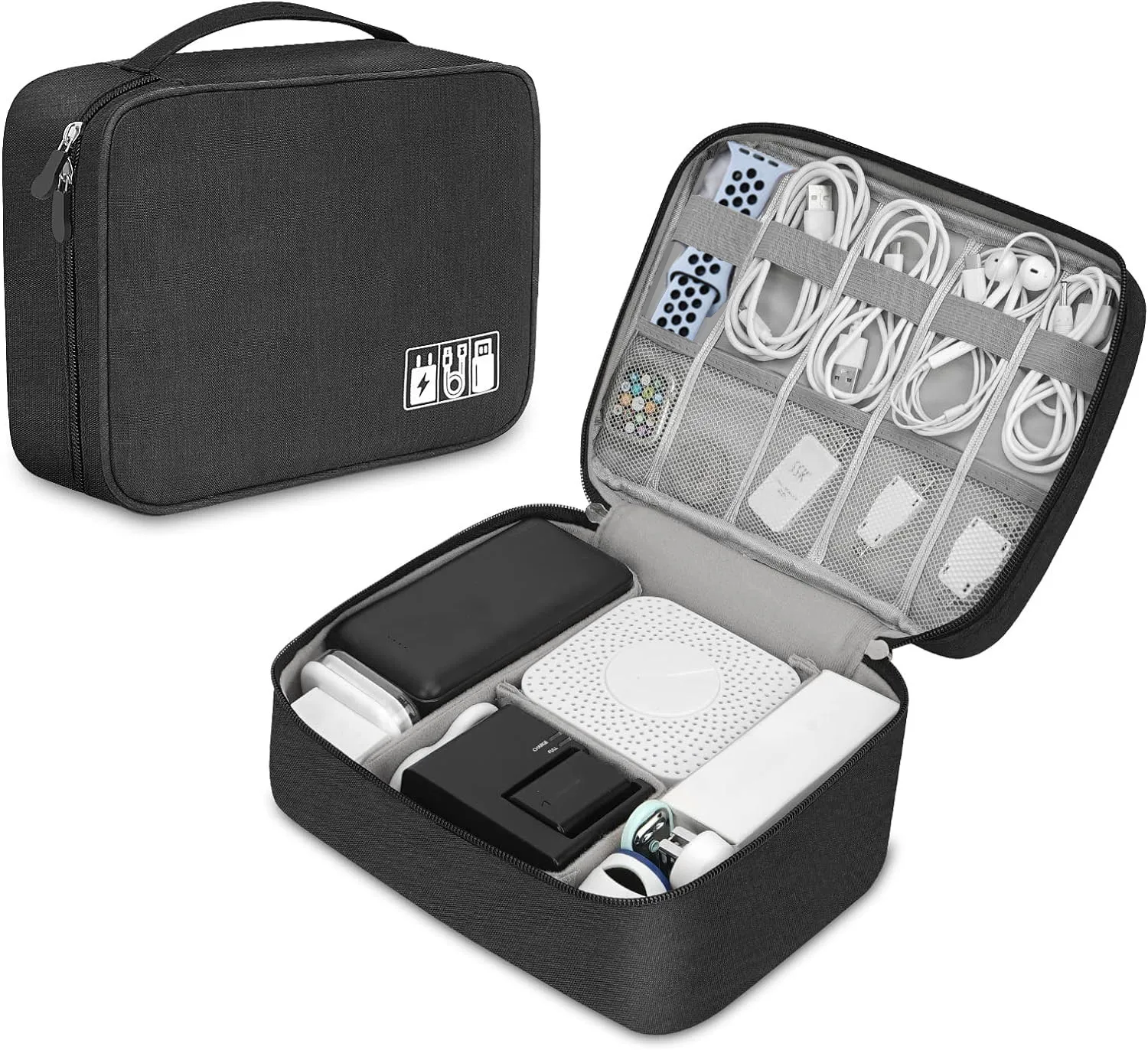 حافظة تنظيم تقنية محمولة لتخزي - مراجعة Tech Accessories Organizer Pouch وسعره
