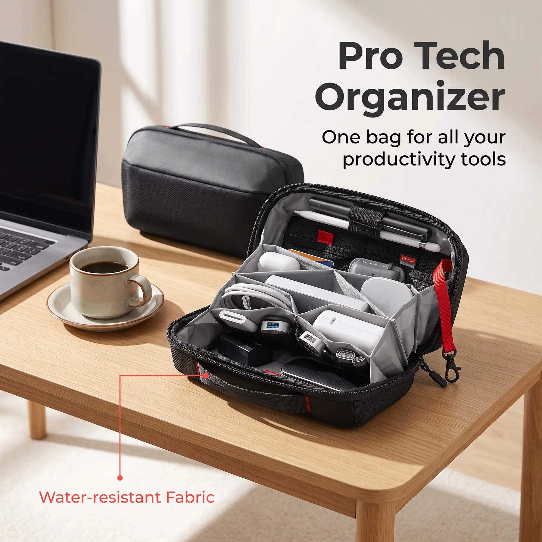 حقيبة تنظيم أدوات السفر، حافظة - مراجعة Tech Accessories Organizer Pouch وسعره