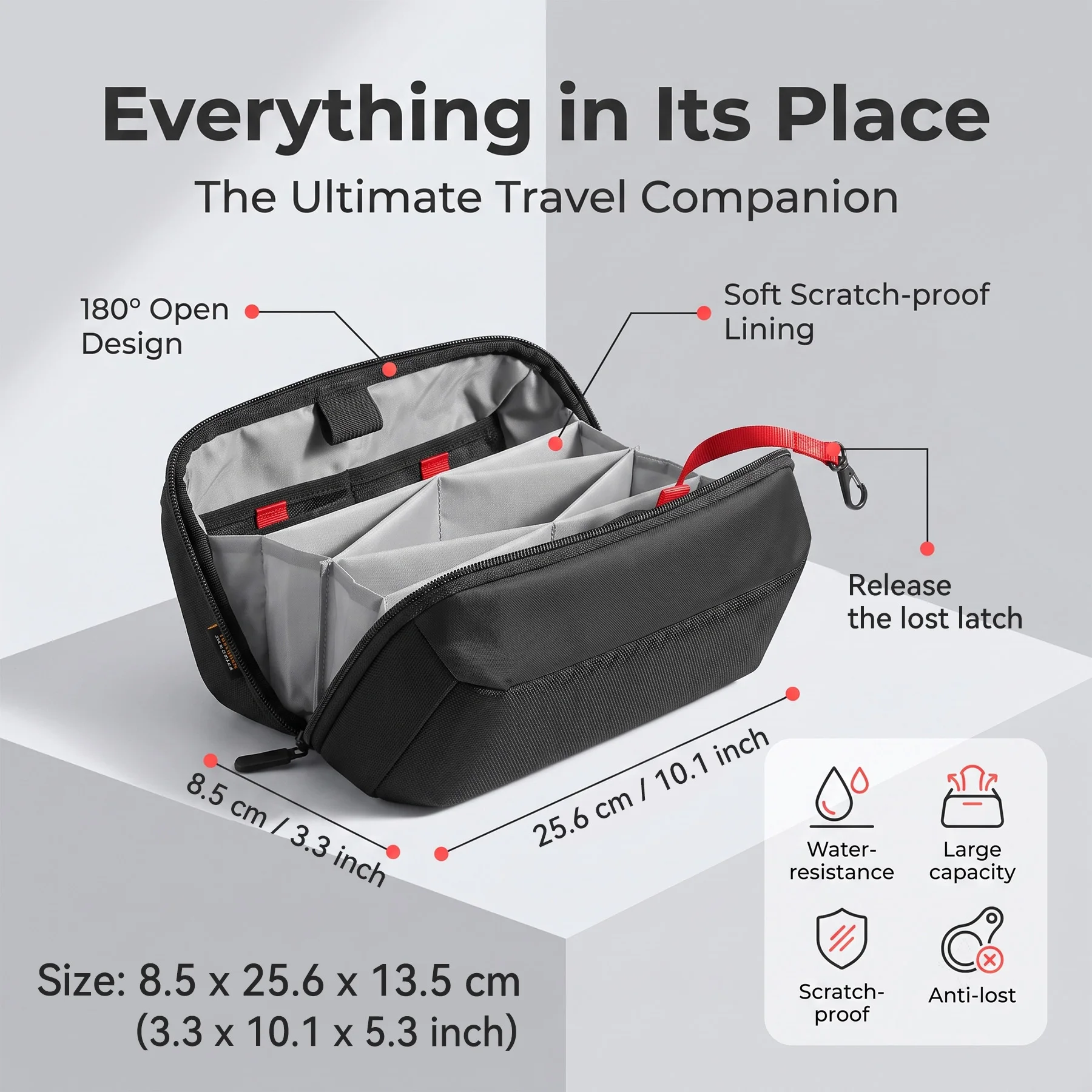 حقيبة تنظيم أدوات السفر، حافظة - مراجعة Tech Accessories Organizer Pouch وسعره