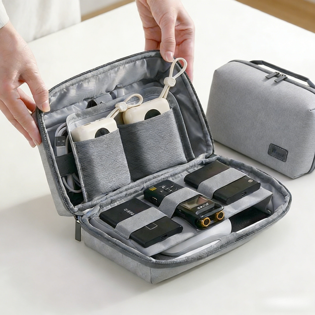 قطعة واحدة من حقيبة السفر لتنظ - مراجعة Tech Accessories Organizer Pouch وسعره