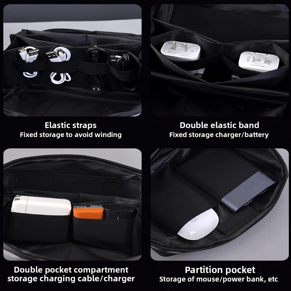 حقيبة تخزين كابلات البيانات ال - مراجعة Tech Accessories Organizer Pouch وسعره