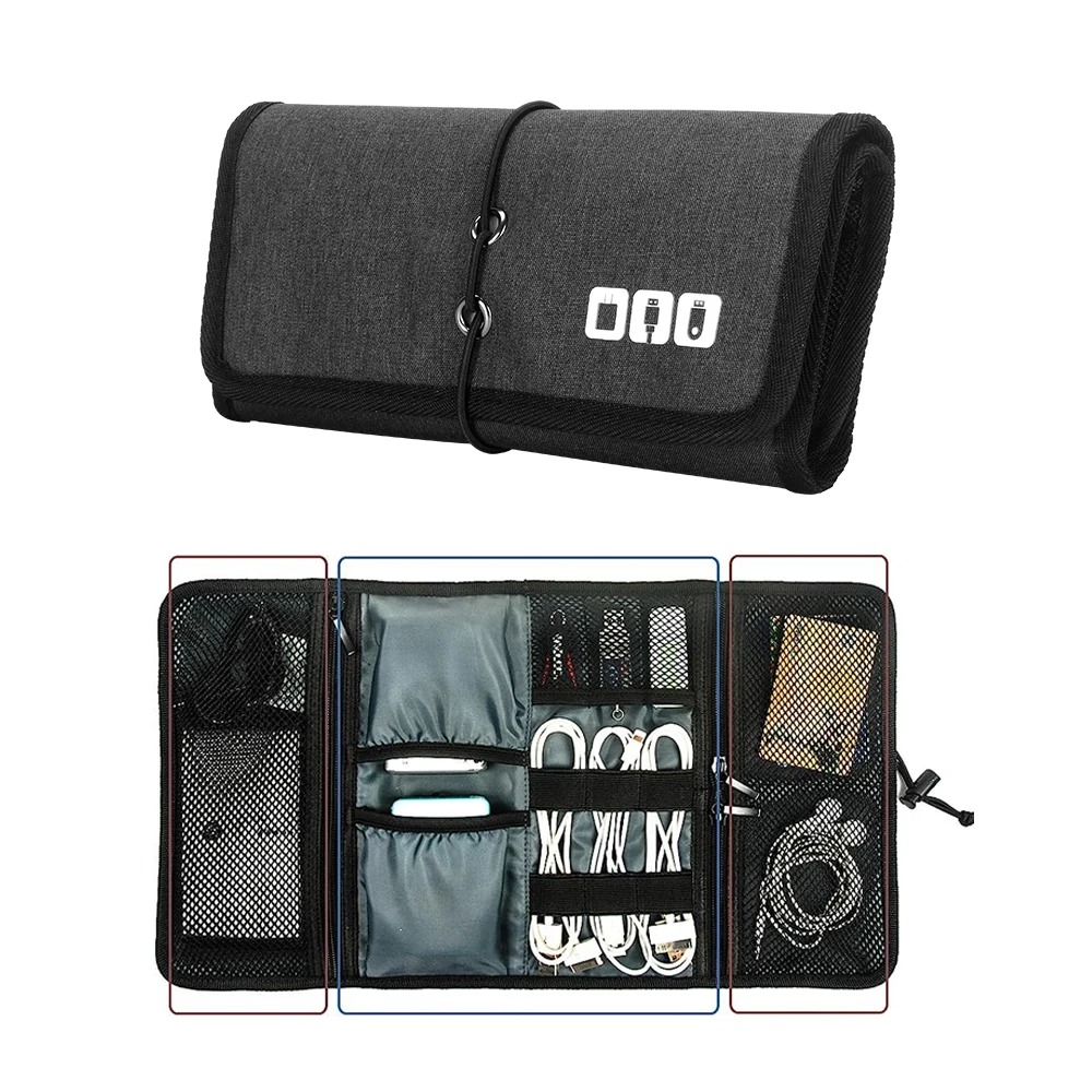 حقيبة سلك منظم إلكتروني، شاحن  - مراجعة Tech Accessories Organizer Pouch وسعره