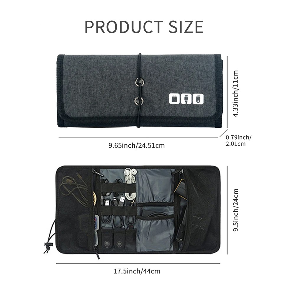حقيبة سلك منظم إلكتروني، شاحن  - مراجعة Tech Accessories Organizer Pouch وسعره