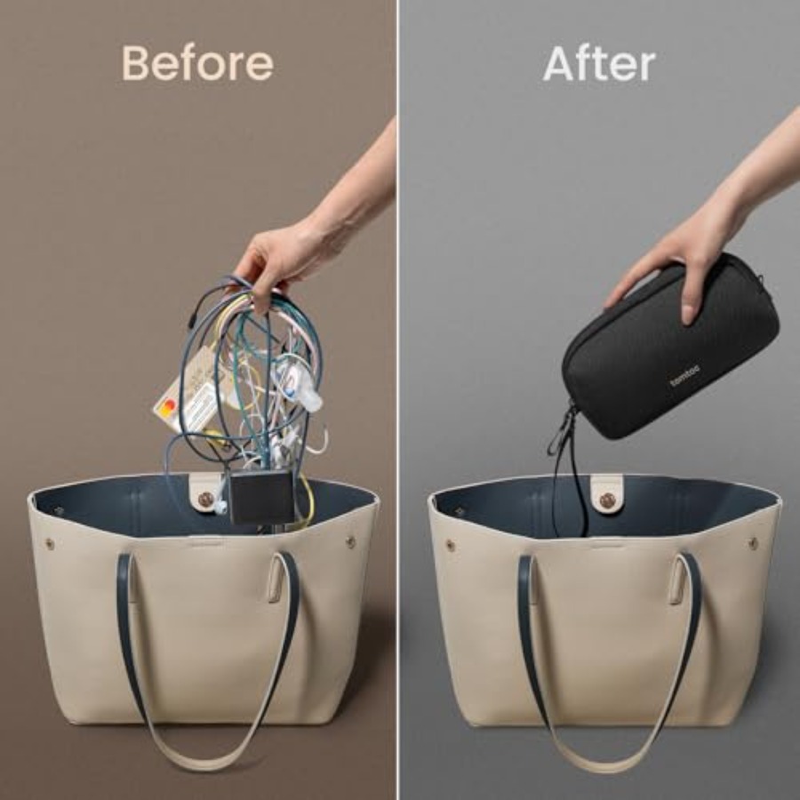 حقيبة سفر لتنظيم الإلكترونيات، - مراجعة Tech Accessories Organizer Pouch وسعره